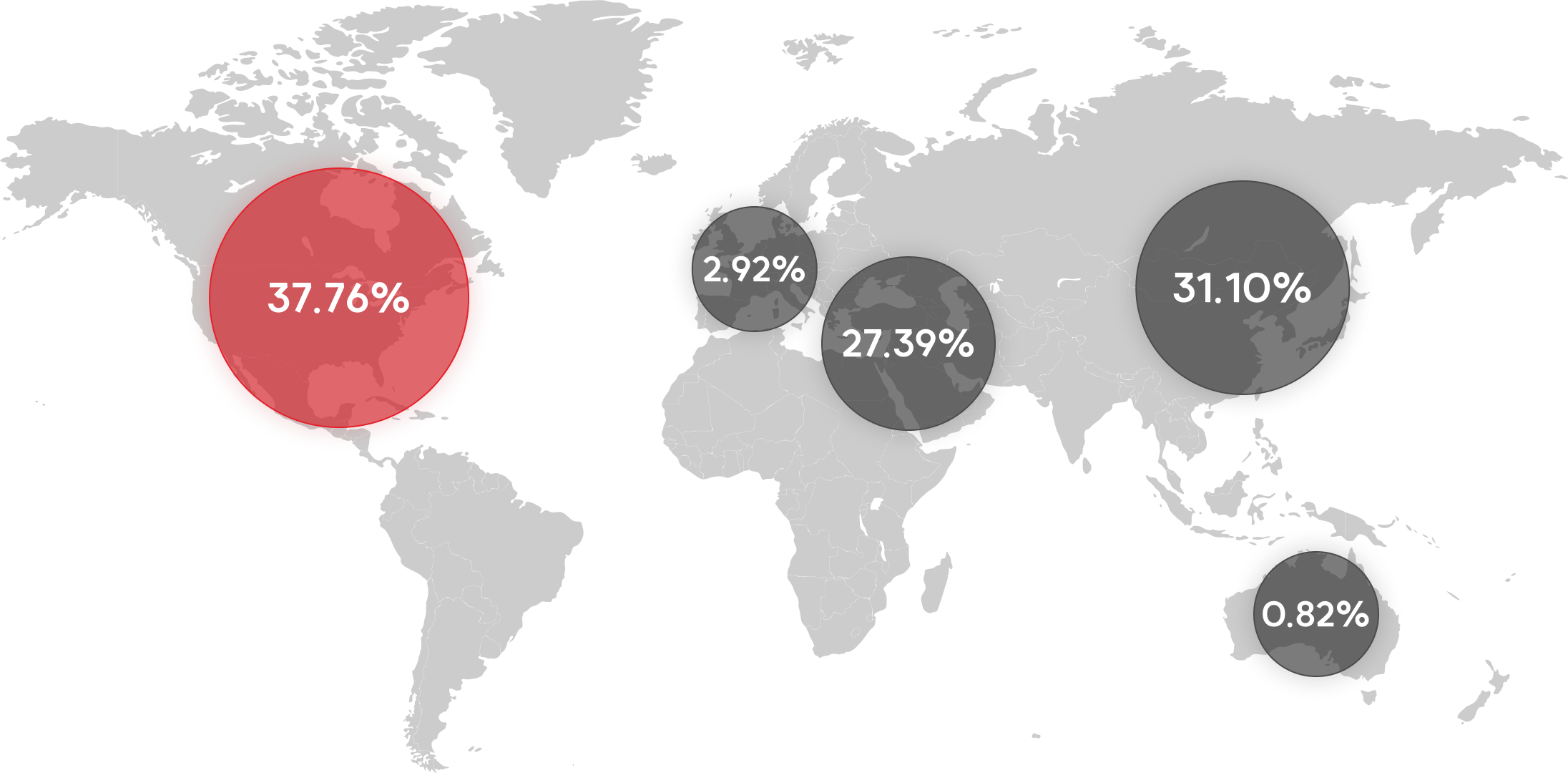 한세 해외수출현황 지도 이미지